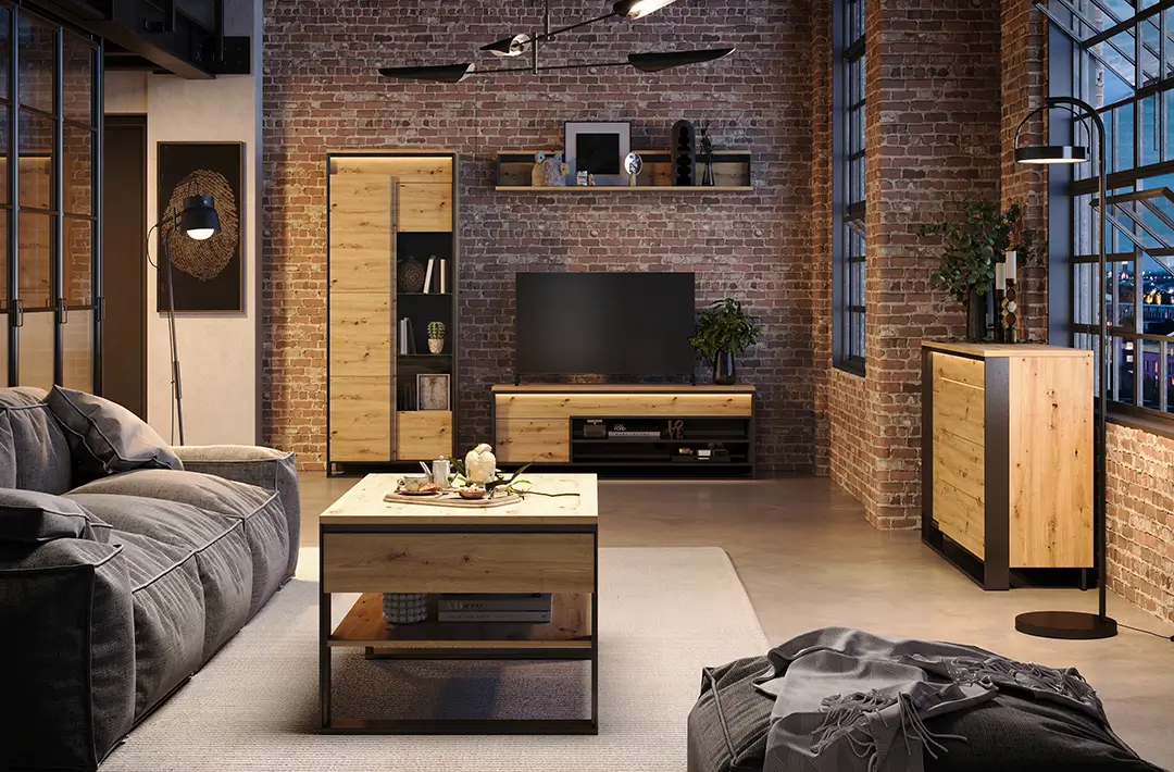 meble loftowe do salonu - Quant2